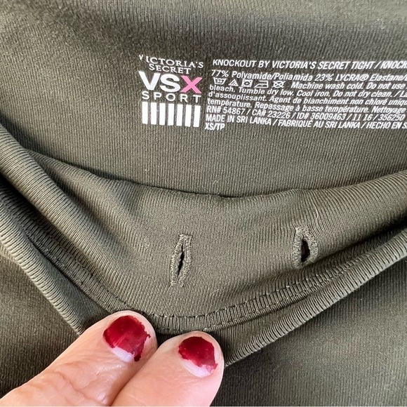 Victoria’s Secret Sport Green Knockout Leggings Size XS - Picture 8 of 8